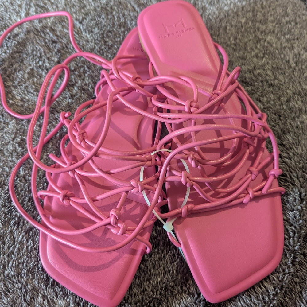 NEW Pink Strappy Sandals